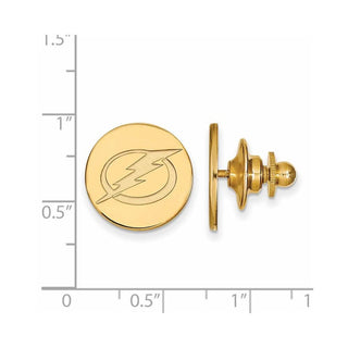 14k Gold NHL LogoArt Tampa Bay Lightning Lapel Pin