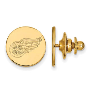 Sterling Silver Gold-plated NHL LogoArt Detroit Red Wings Lapel Pin