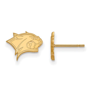 14k Gold LogoArt University of New Hampshire Wildcat Extra Small Post Earrings