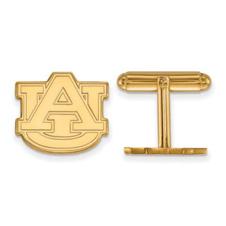 Sterling Silver Gold-plated LogoArt Auburn University Cuff Links