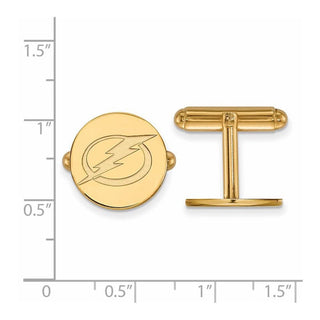 14k Gold NHL LogoArt Tampa Bay Lightning Cuff Links