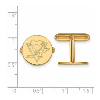 14k Gold NHL LogoArt Pittsburgh Penguins Cuff Links