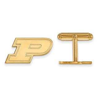 14k Gold LogoArt Purdue University Letter P Cuff Links