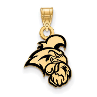 Sterling Silver Gold-plated LogoArt Coastal Carolina University Chanticleer Small Enameled Pendant