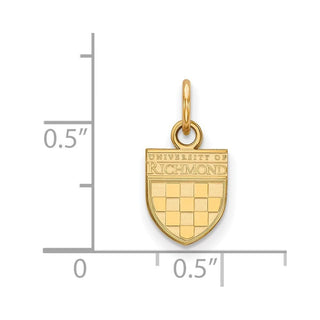 Gold Plated Sterling Silver LogoArt University of Richmond XS Pendant