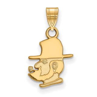 14k Gold LogoArt Appalachian State University Mountaineer Small Pendant