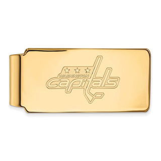 10k Gold NHL LogoArt Washington Capitals Money Clip