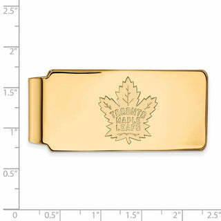 10k Gold NHL LogoArt Toronto Maple Leafs Money Clip