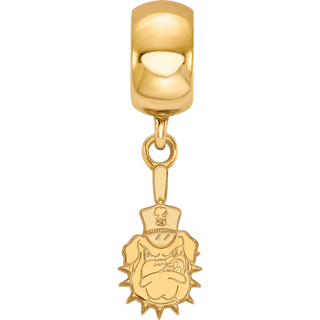 Sterling Silver w/Gold-plating LogoArt The Citadel Small Dangle Bead GP015TCI