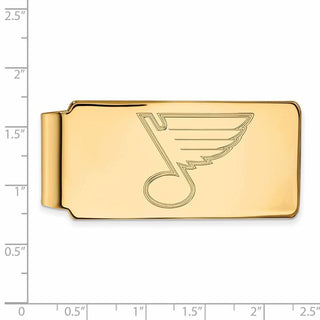 10k Gold NHL LogoArt St. Louis Blues Money Clip
