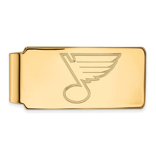 10k Gold NHL LogoArt St. Louis Blues Money Clip