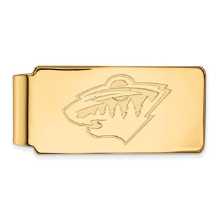 10k Gold NHL LogoArt Minnesota Wild Money Clip