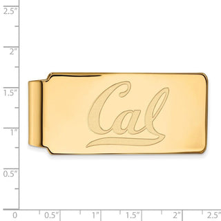 Sterling Silver Gold-plated LogoArt University of California Berkeley Cal Money Clip