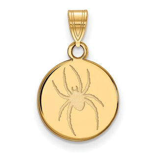 Sterling Silver Gold-plated LogoArt University of Richmond Medium Disc Pendant