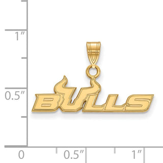 14k Gold LogoArt University of South Florida Bulls Small Pendant