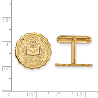 14k Gold LogoArt Central Michigan University Crest Cuff Links