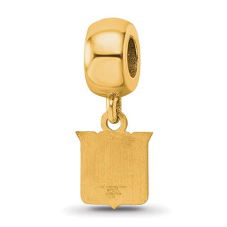 Sterling Silver Gold-plated NHL LogoArt New York Rangers Extra Small Dangle Bead Charm