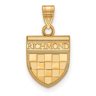10k Yellow Gold LogoArt University of Richmond Small Shield Pendant