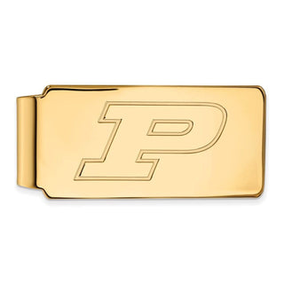 10k Gold LogoArt Purdue University Letter P Money Clip