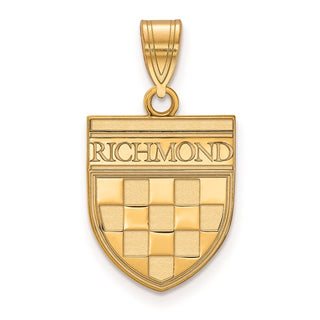 10k Yellow Gold LogoArt University of Richmond Medium Shield Pendant
