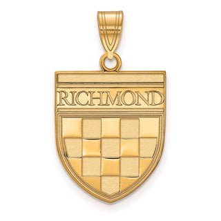 10k Yellow Gold LogoArt University of Richmond Large Shield Pendant