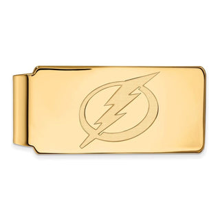 10k Gold NHL LogoArt Tampa Bay Lightning Money Clip