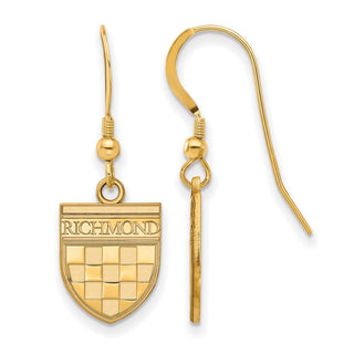 Gold Plated Sterling Silver LogoArt University of Richmond Dangle Earrings