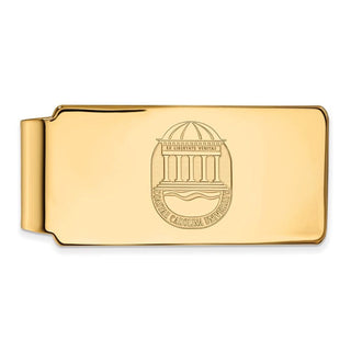 Sterling Silver Gold-plated LogoArt Coastal Carolina University Crest Money Clip