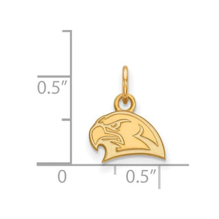 14k Gold LogoArt Miami University Ohio Redhawk Extra Small Pendant