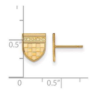 14k Yellow Gold LogoArt University of Richmond XS Post Earrings