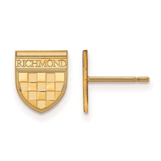 Gold Plated Sterling Silver LogoArt University of Richmond XS Post Earrings