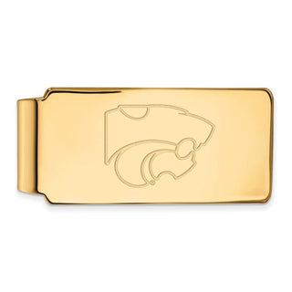 10k Gold LogoArt Kansas State University Wildcat Money Clip
