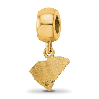 Sterling Silver w/Gold-plating LogoArt The Citadel XS Dangle Bead Charm