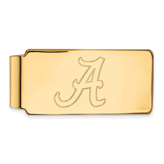 Sterling Silver Gold-plated LogoArt University of Alabama Money Clip