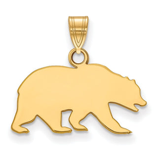 14k Gold LogoArt University of California Berkeley Bear Small Pendant