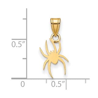 Gold Plated Sterling Silver LogoArt University of Richmond Small Spider Pendant