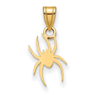 Gold Plated Sterling Silver LogoArt University of Richmond Small Spider Pendant