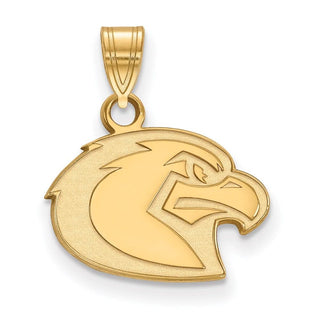 Sterling Silver Gold-plated LogoArt Marquette University Eagle Small Pendant
