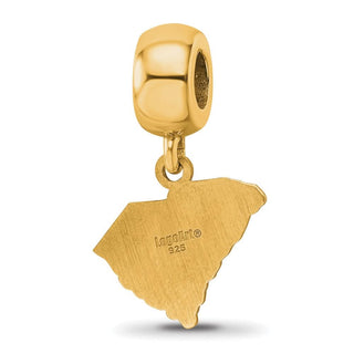 Sterling Silver w/Gold-plating LogoArt The Citadel Small Dangle Bead GP026TCI