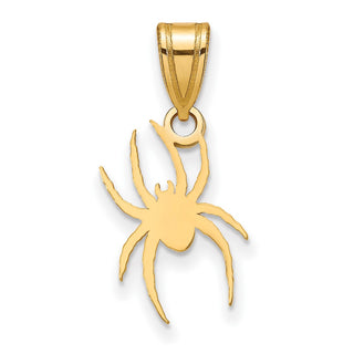 10k Yellow Gold LogoArt University of Richmond Medium Spider Pendant