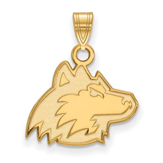 Sterling Silver Gold-plated LogoArt Northern Illinois University Huskie Small Pendant