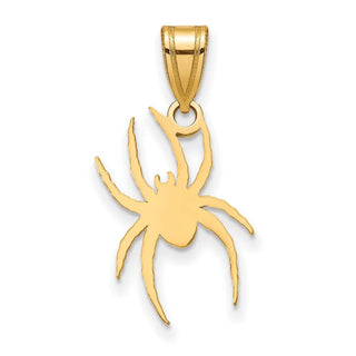 Gold Plated Sterling Silver LogoArt University of Richmond Large Spider Pendant
