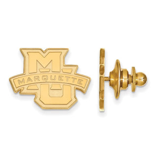 Sterling Silver Gold-plated LogoArt Marquette University Lapel Pin