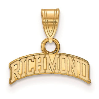 Gold Plated Sterling Silver LogoArt University of Richmond Small Script Pendant