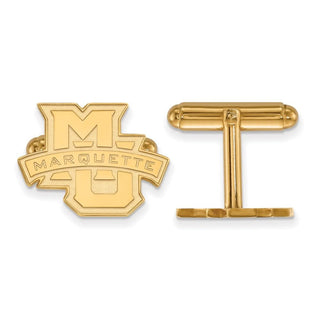 Sterling Silver Gold-plated LogoArt Marquette University Cuff Links