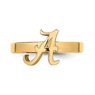 Sterling Silver Gold-plated LogoArt University of Alabama Toe Ring