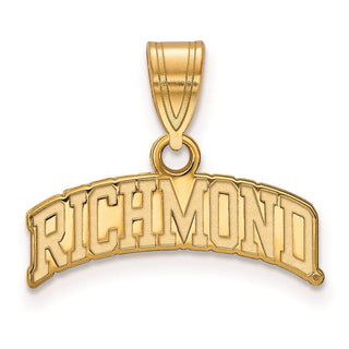 Gold Plated Sterling Silver LogoArt University of Richmond Medium Script Pendant