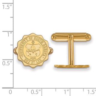 14k Gold LogoArt University of North Dakota Crest Cuff Links