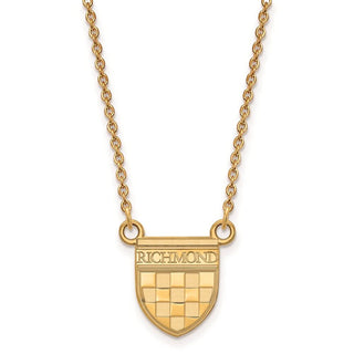 Gold Plated Sterling Silver LogoArt University of Richmond Medium Split Chain Necklace