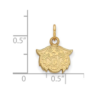 14k Gold LogoArt Villanova University Wildcat Extra Small Pendant